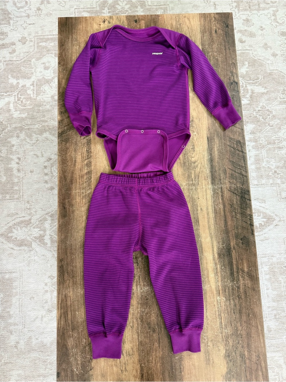 Patagonia baby thermal base layer set